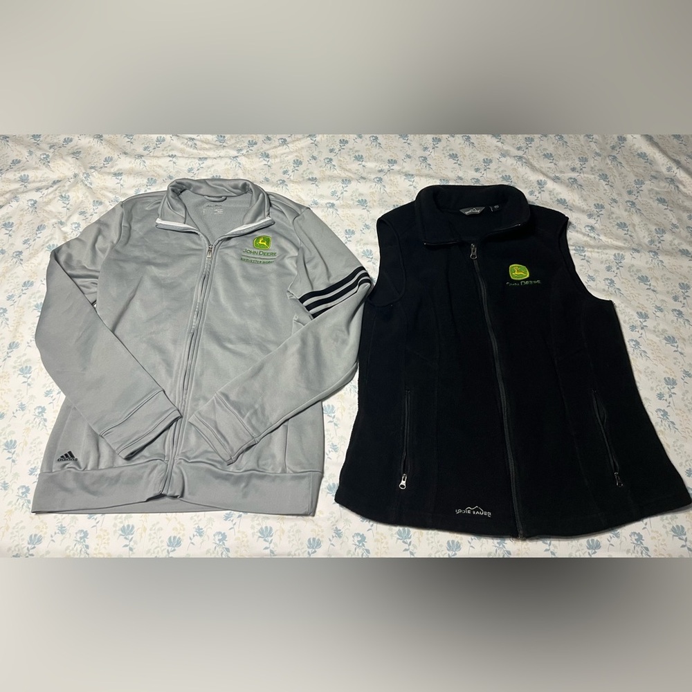 John Deere Silver Jacket and Black Vest Combo